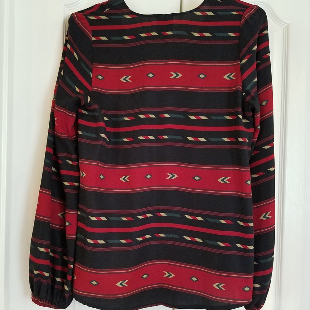 Planet Blue - Blu Moon Najavo Blouse Tencel/Tribal - Picture 4 of 8